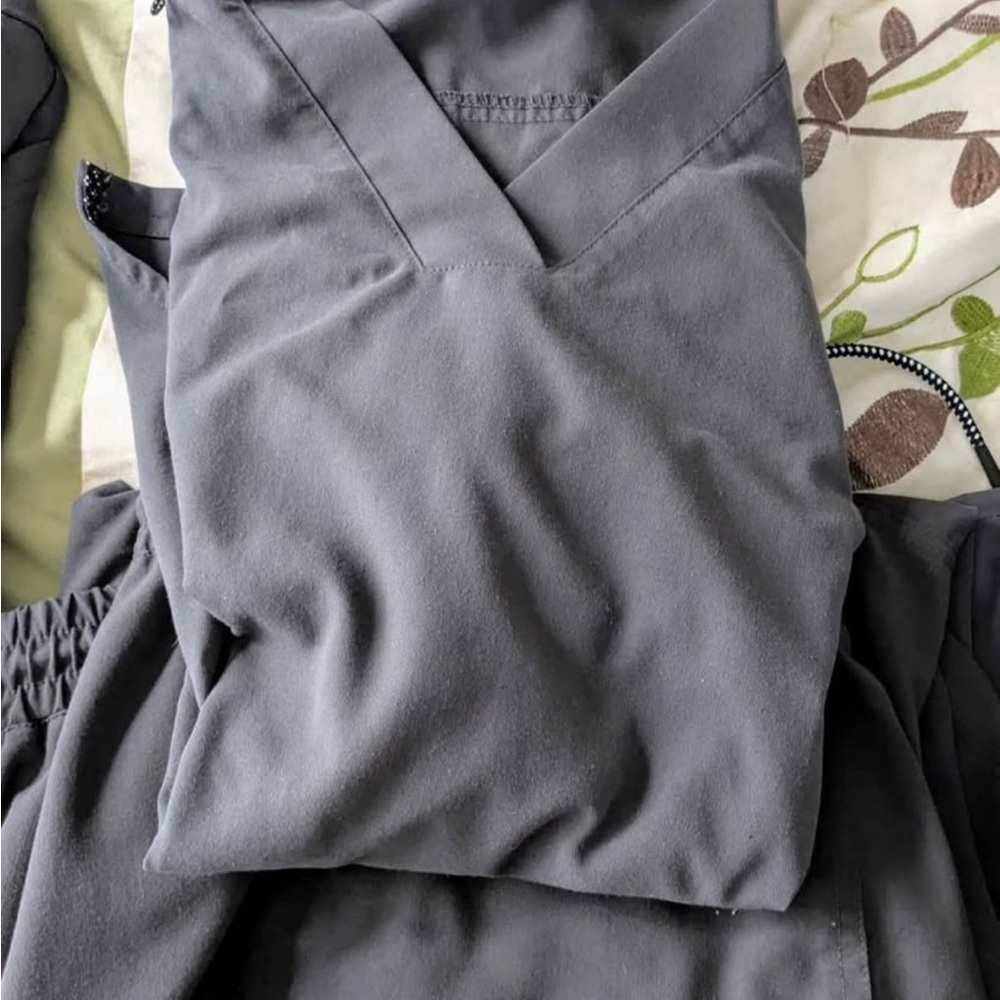 Gray Women's Scrub Top